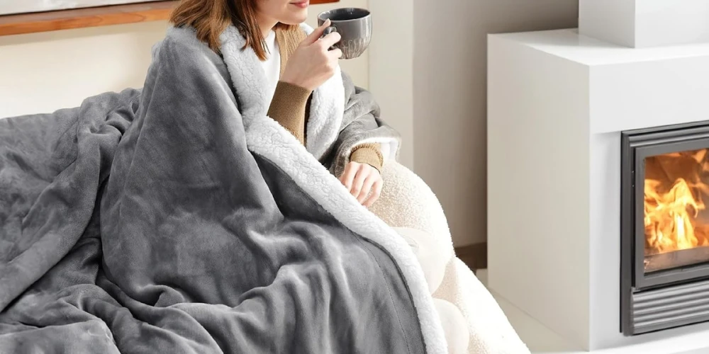 Cozy Sherpa Throw Blanket Product Uses
